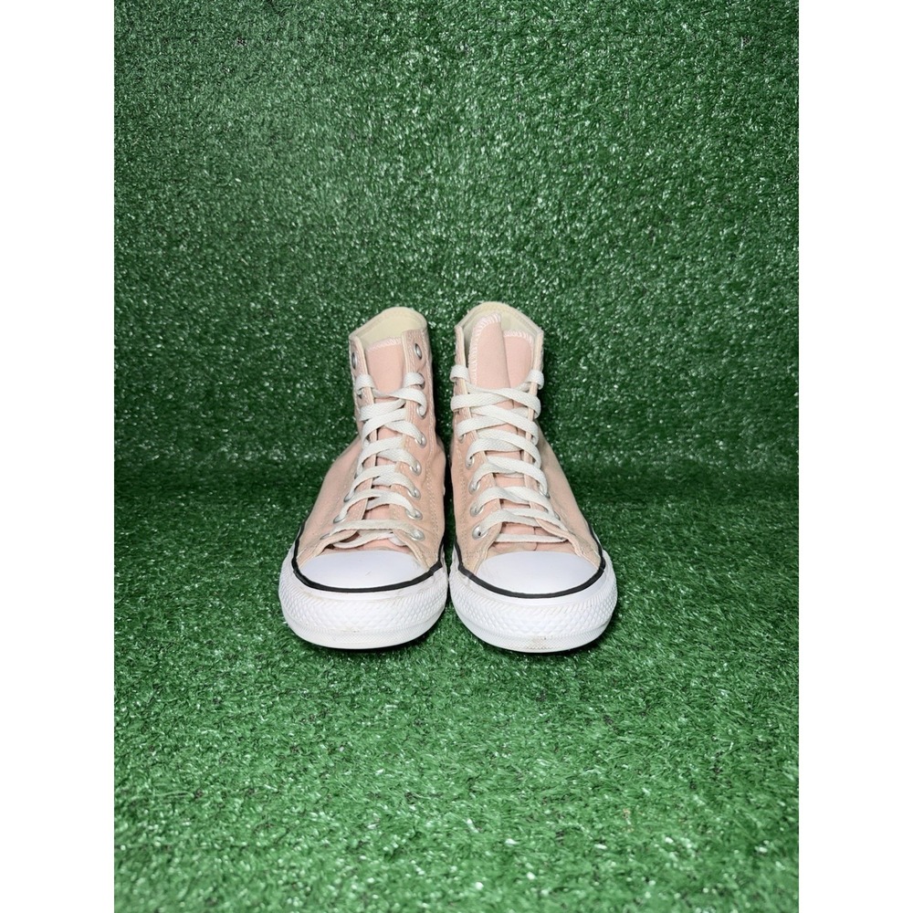 Converse Shoes Women Size 8.5 Chuck Taylor All Star High Top Pink White Sneaker - Picture 5 of 9